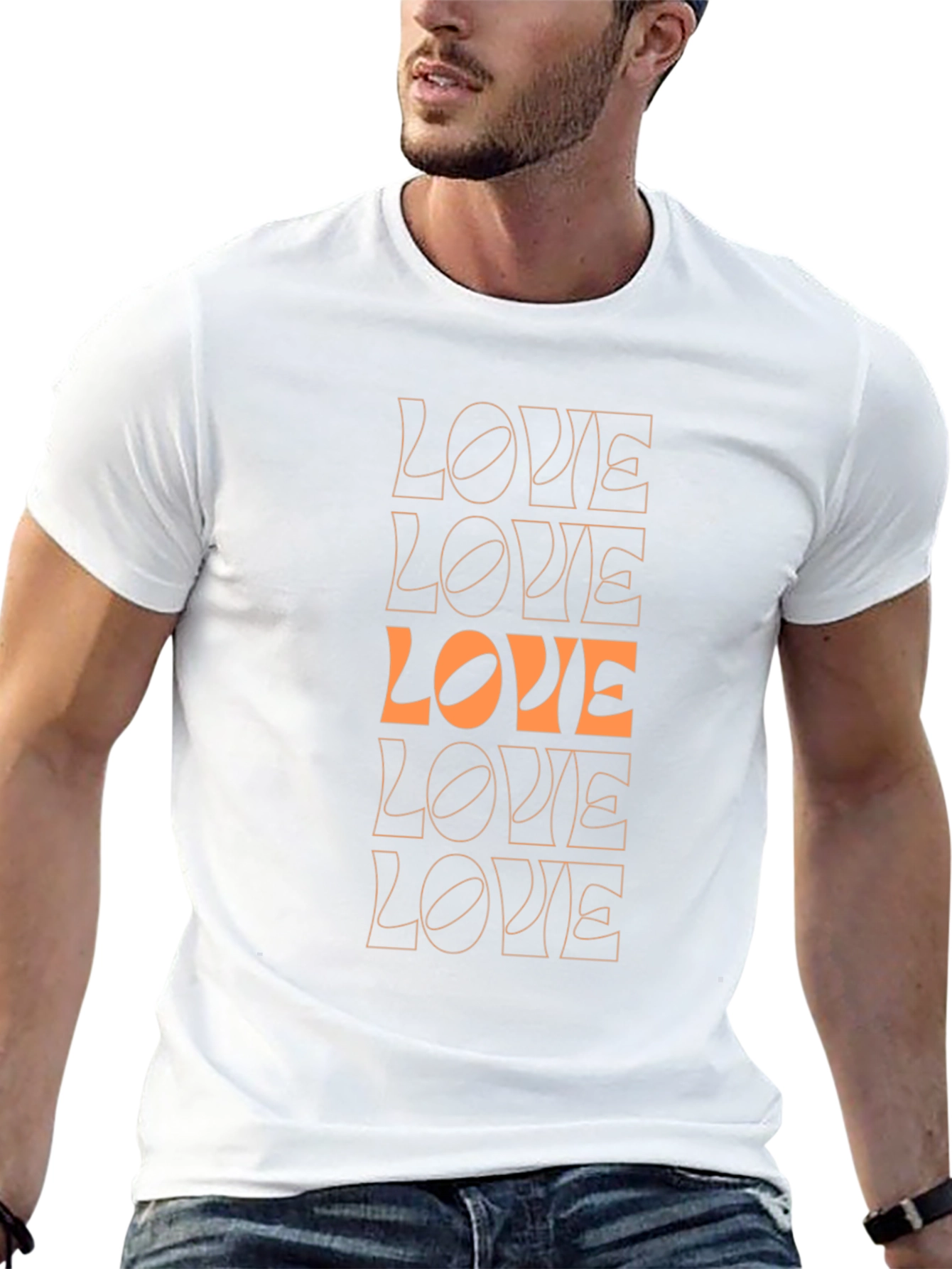 Trendy Black LOVE Graphic Tee