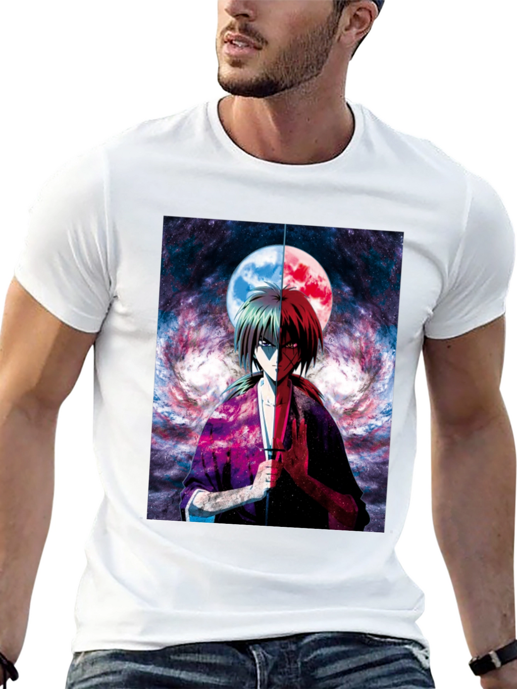 Anime Graphic Tee - Rurouni Kenshin T-Shirt