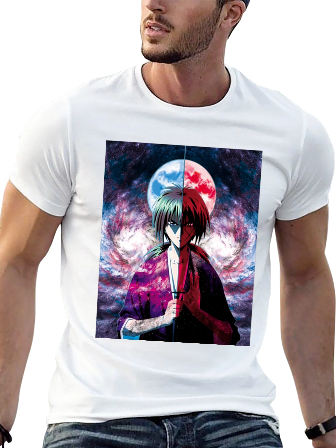 Anime Graphic Tee - Rurouni Kenshin T-Shirt