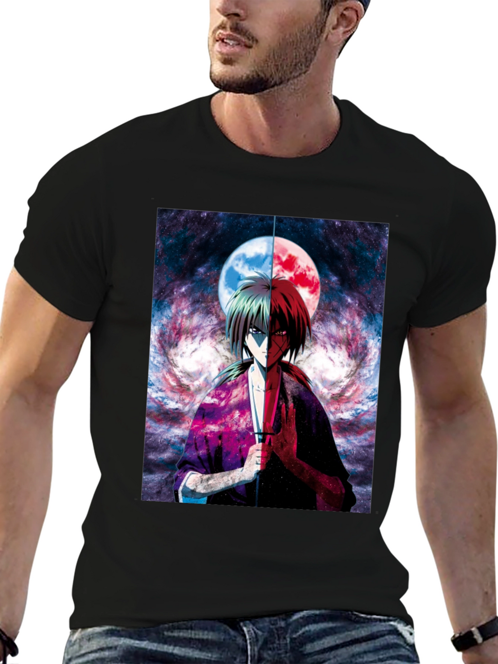 Anime Graphic Tee - Rurouni Kenshin T-Shirt
