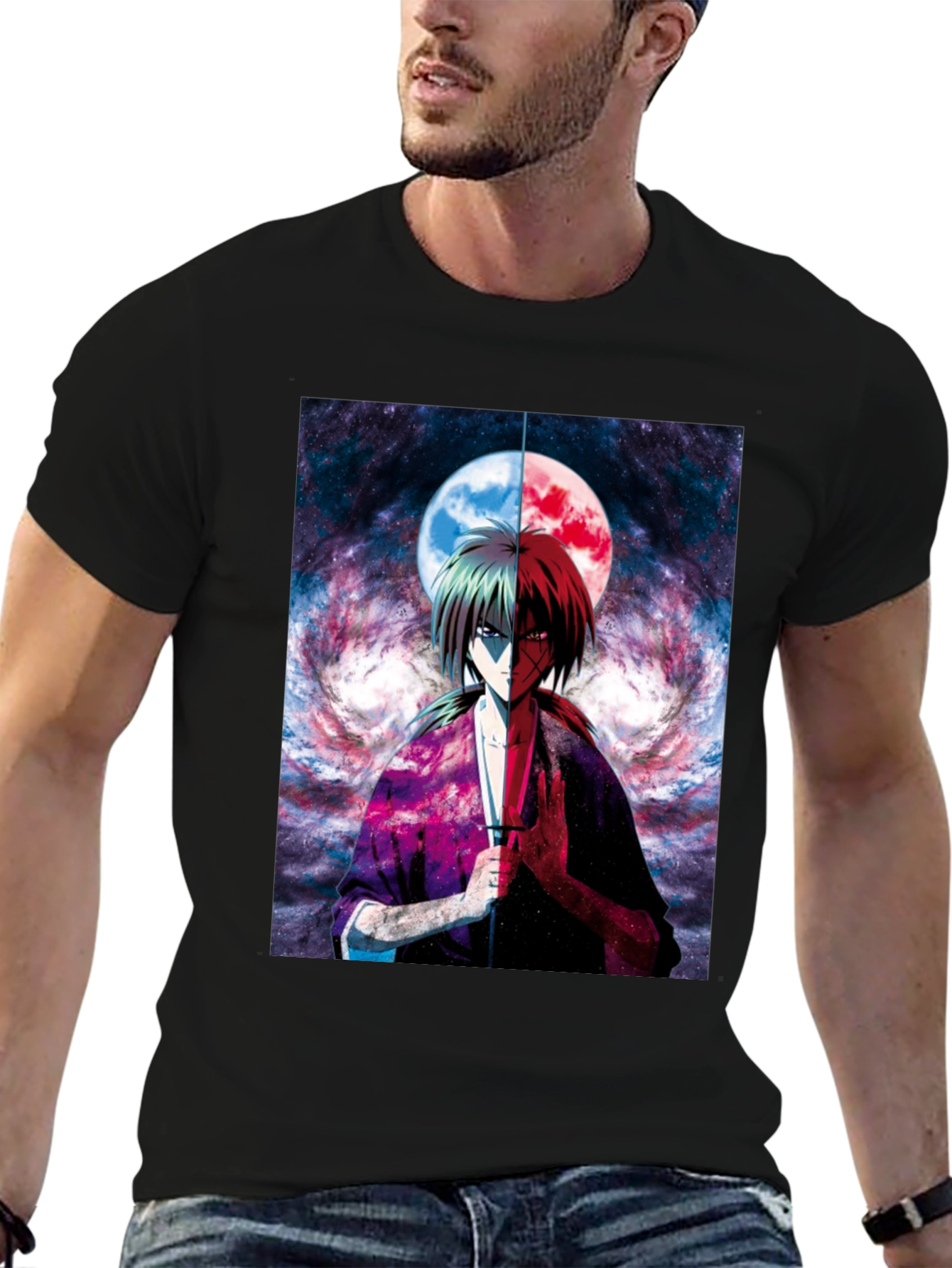 Anime Graphic Tee - Rurouni Kenshin T-Shirt