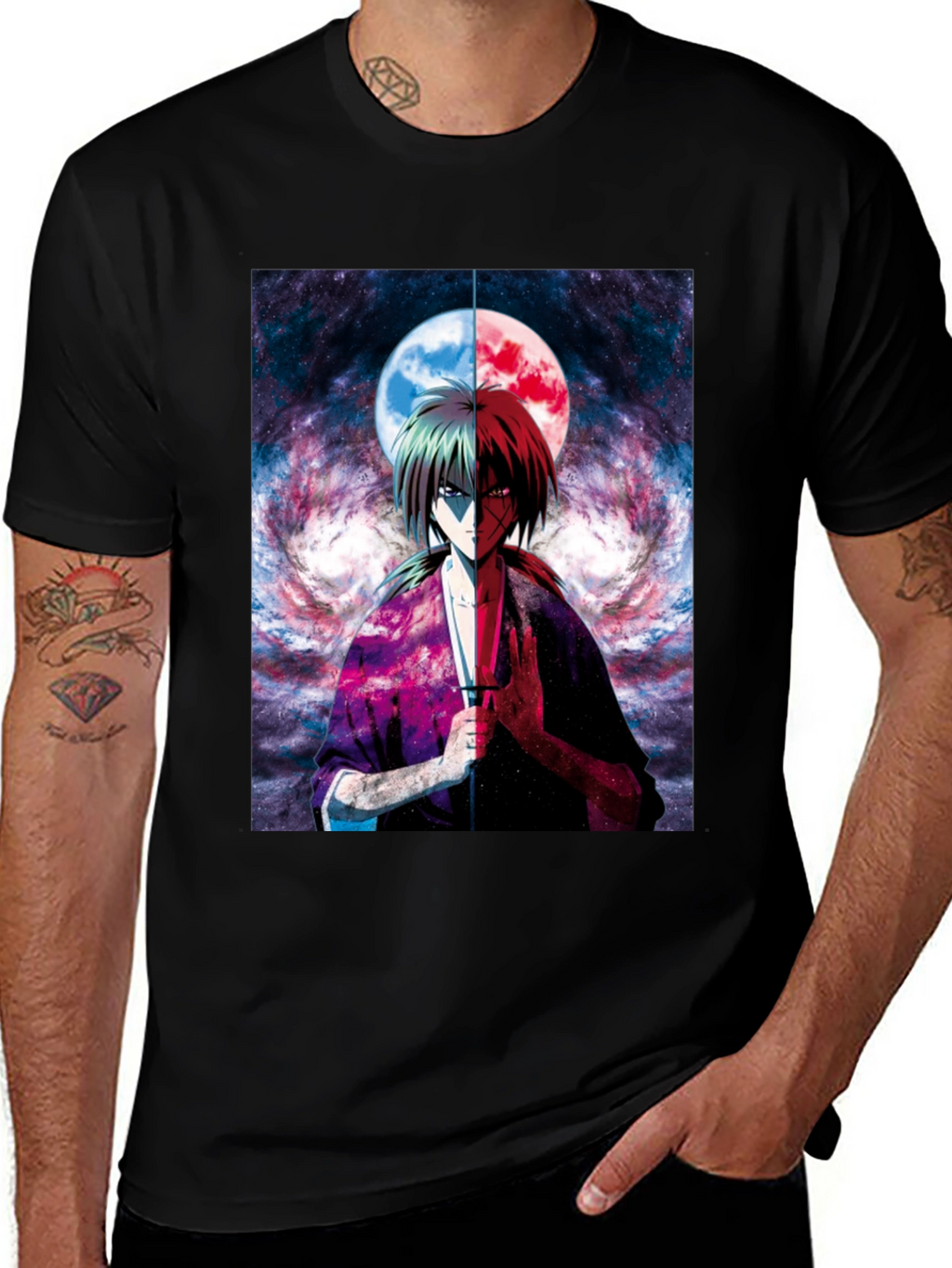 Anime Graphic Tee - Rurouni Kenshin T-Shirt