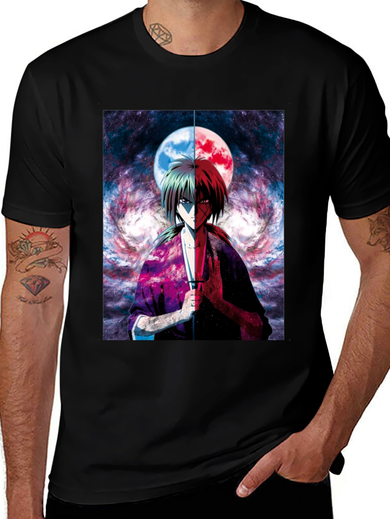 Anime Graphic Tee - Rurouni Kenshin T-Shirt