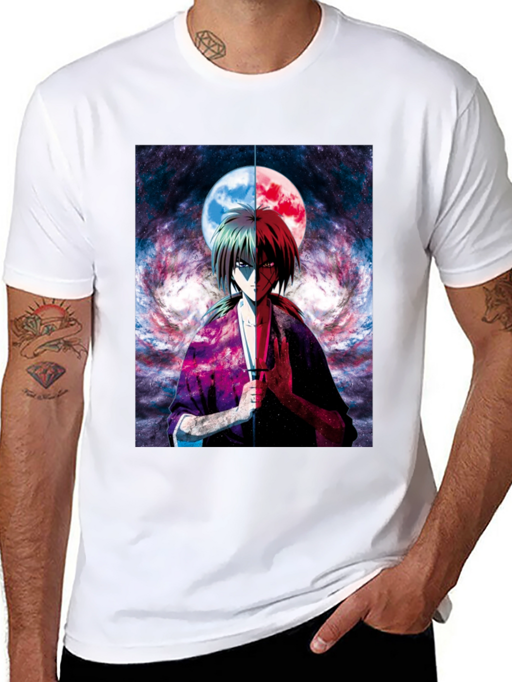 Anime Graphic Tee - Rurouni Kenshin T-Shirt