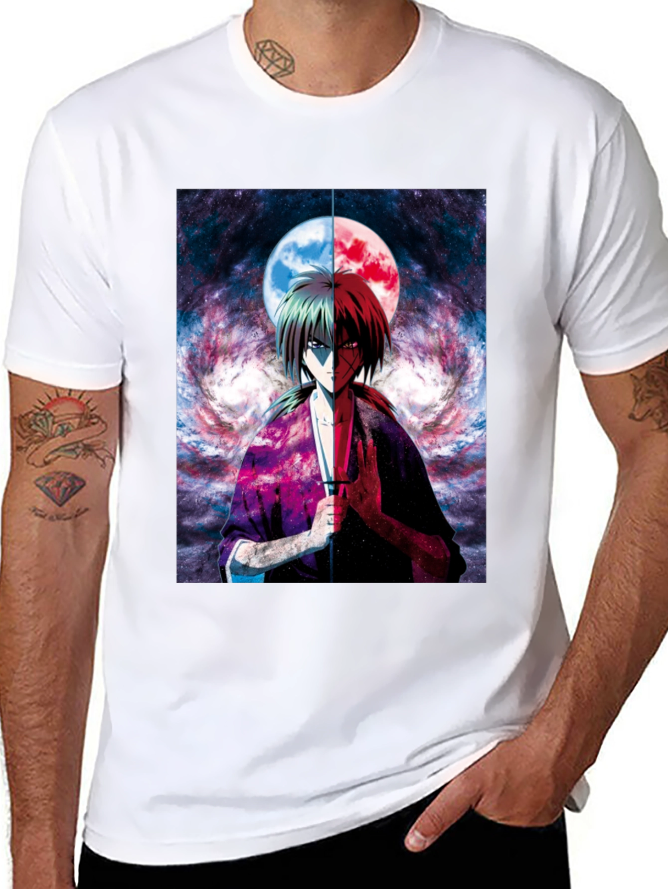 Anime Graphic Tee - Rurouni Kenshin T-Shirt