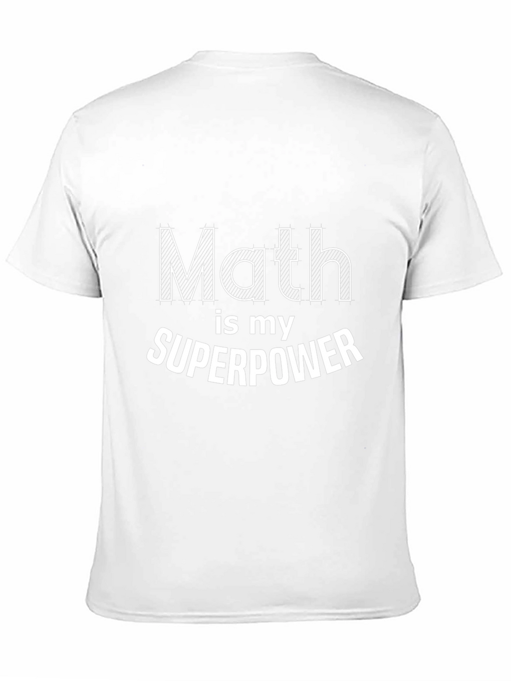 Math is My Superpower Black T-Shirt