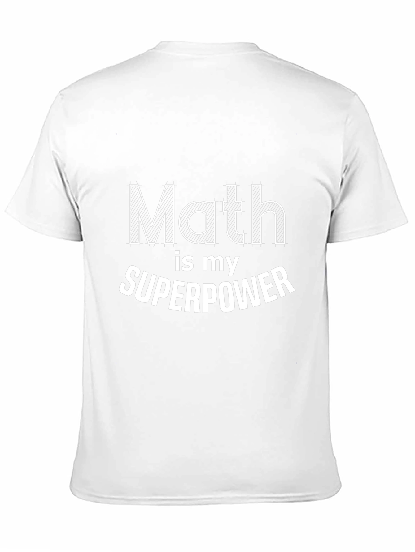 Math is My Superpower Black T-Shirt
