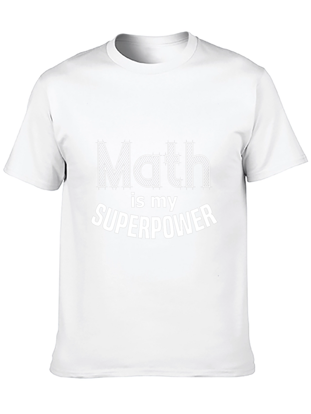 Math is My Superpower Black T-Shirt
