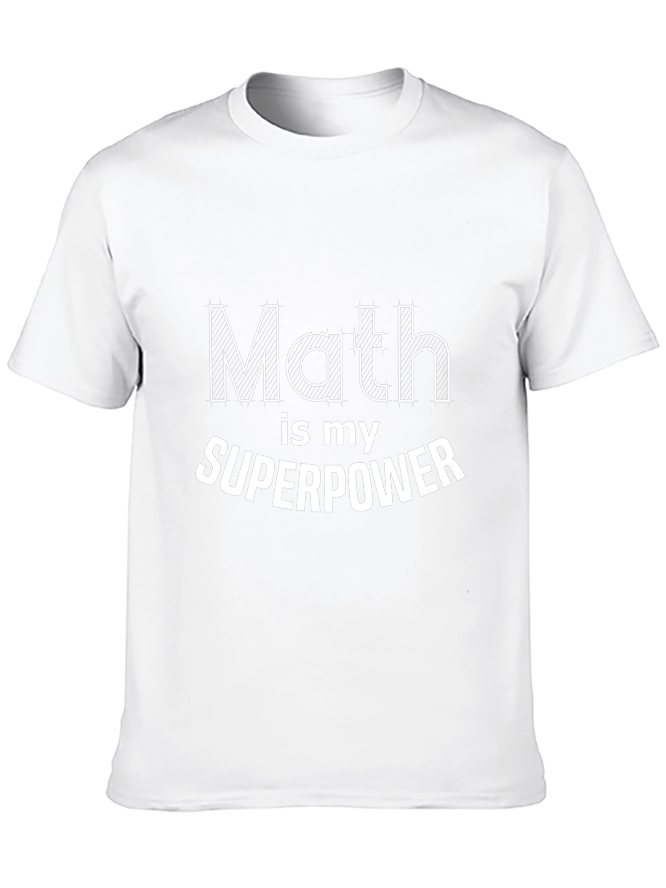 Math is My Superpower Black T-Shirt