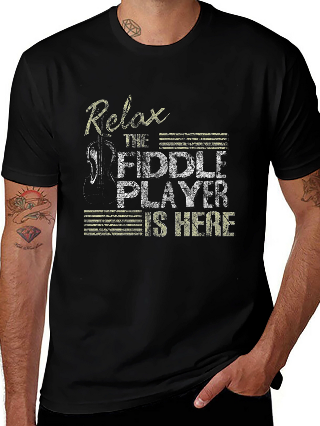 Relax The Fiddle Player Is Here T-Shirt