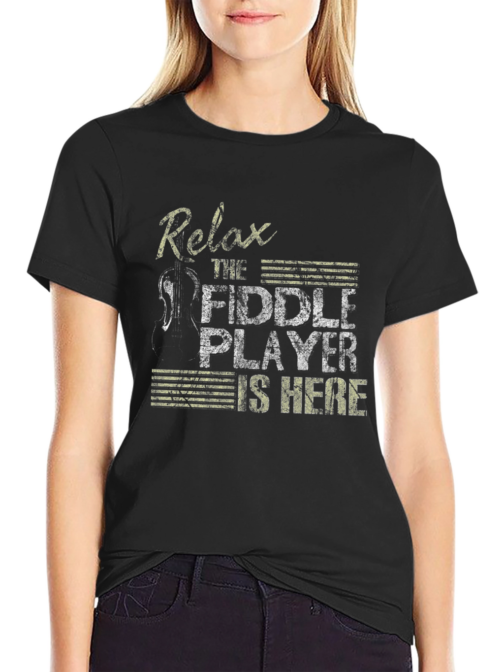 Relax The Fiddle Player Is Here T-Shirt