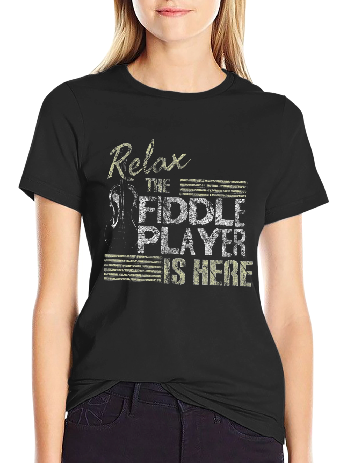 Relax The Fiddle Player Is Here T-Shirt