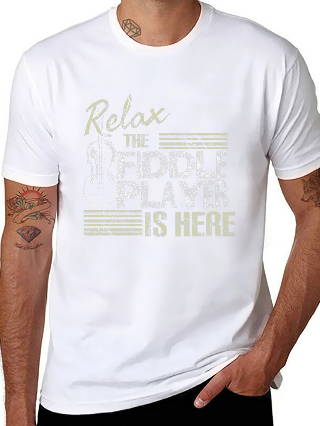 Relax The Fiddle Player Is Here T-Shirt