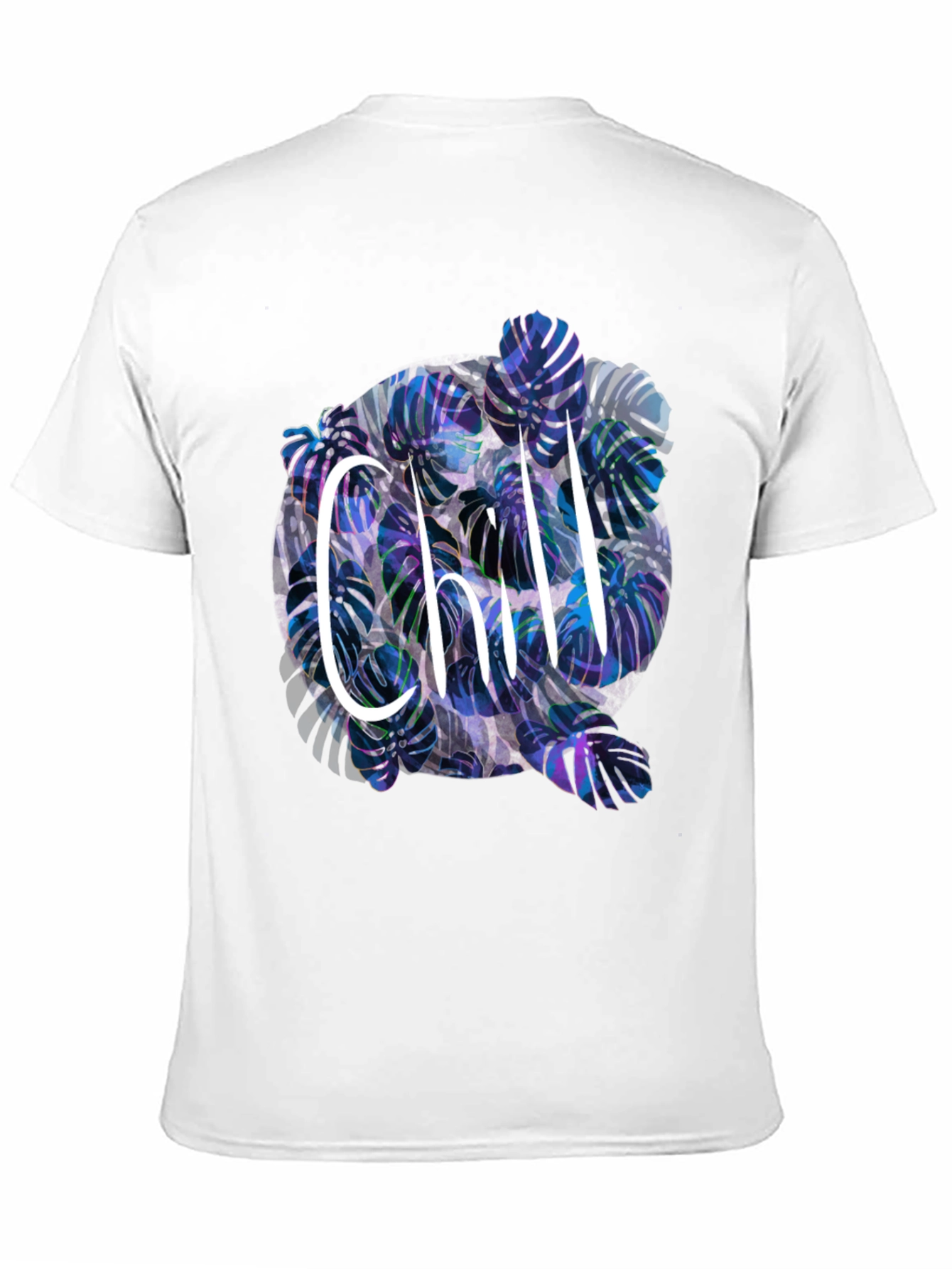 Chill Monstera Leaf Graphic Tee - Relaxed Fit