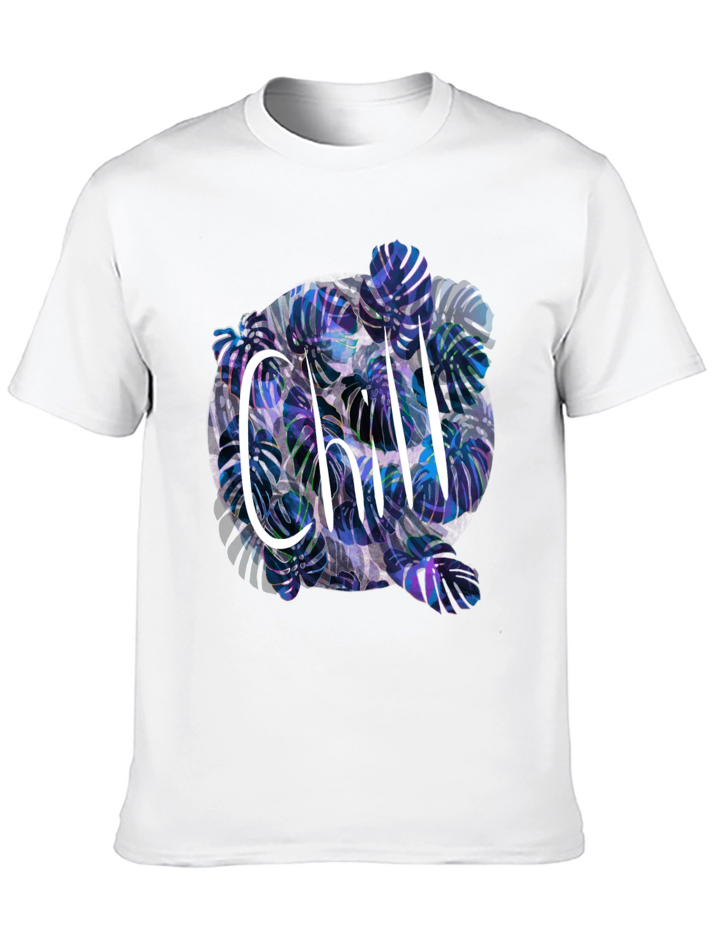 Chill Monstera Leaf Graphic Tee - Relaxed Fit