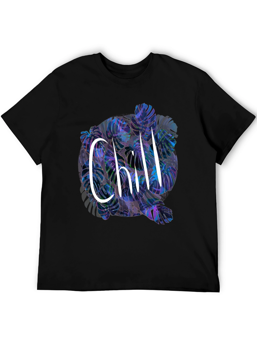 Chill Monstera Leaf Graphic Tee - Relaxed Fit