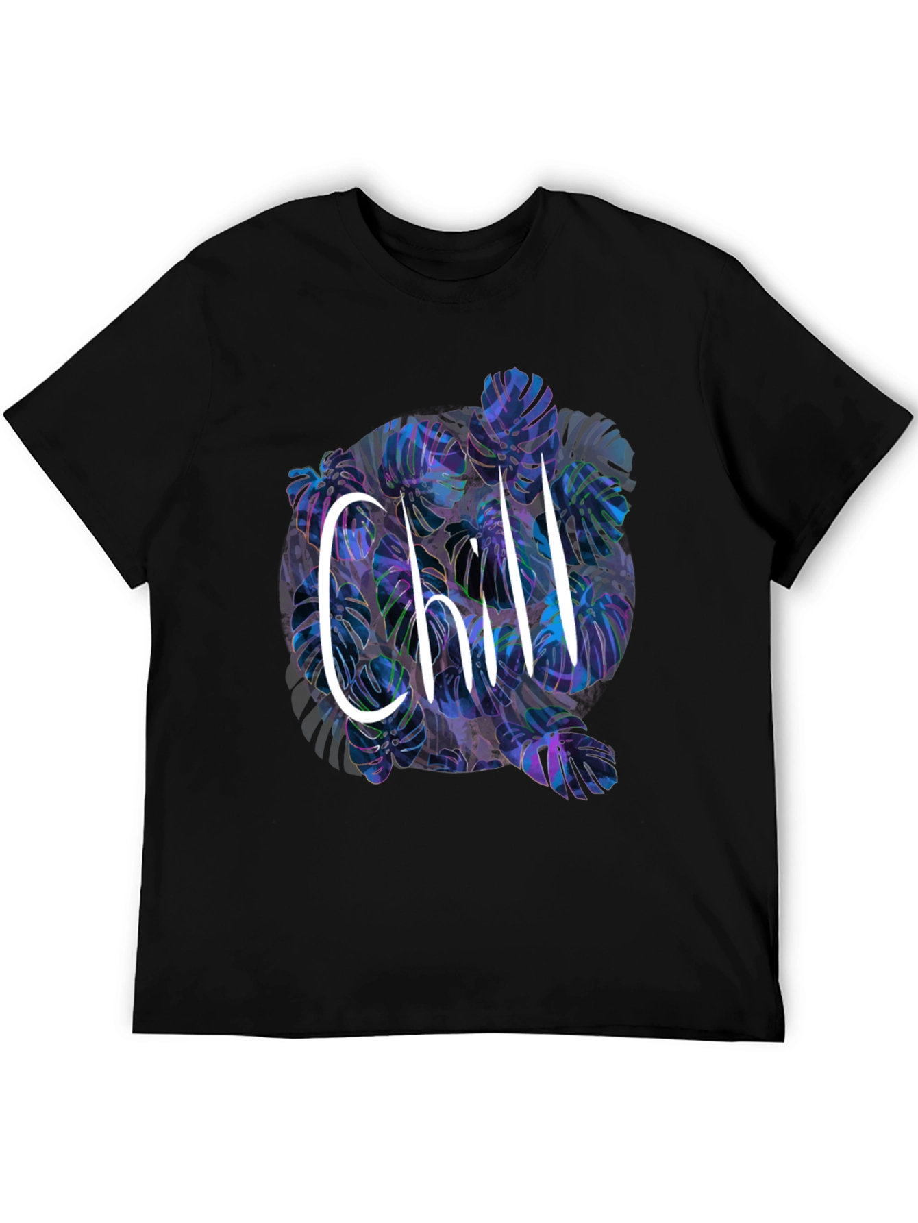 Chill Monstera Leaf Graphic Tee - Relaxed Fit