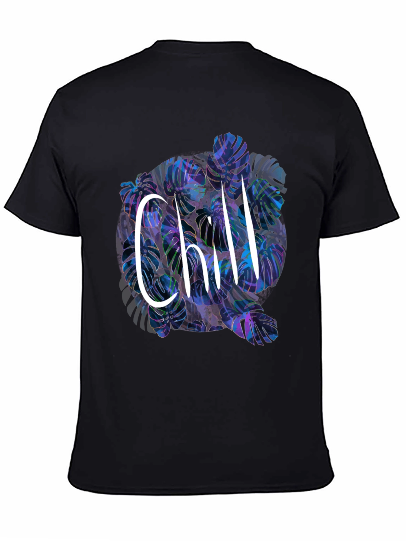 Chill Monstera Leaf Graphic Tee - Relaxed Fit