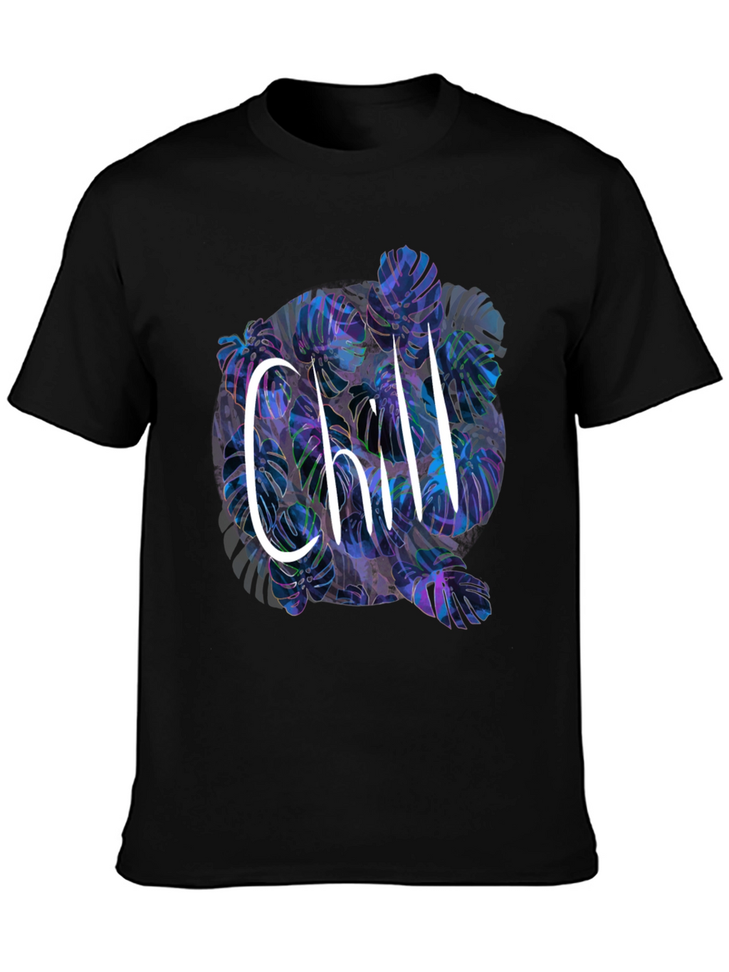 Chill Monstera Leaf Graphic Tee - Relaxed Fit