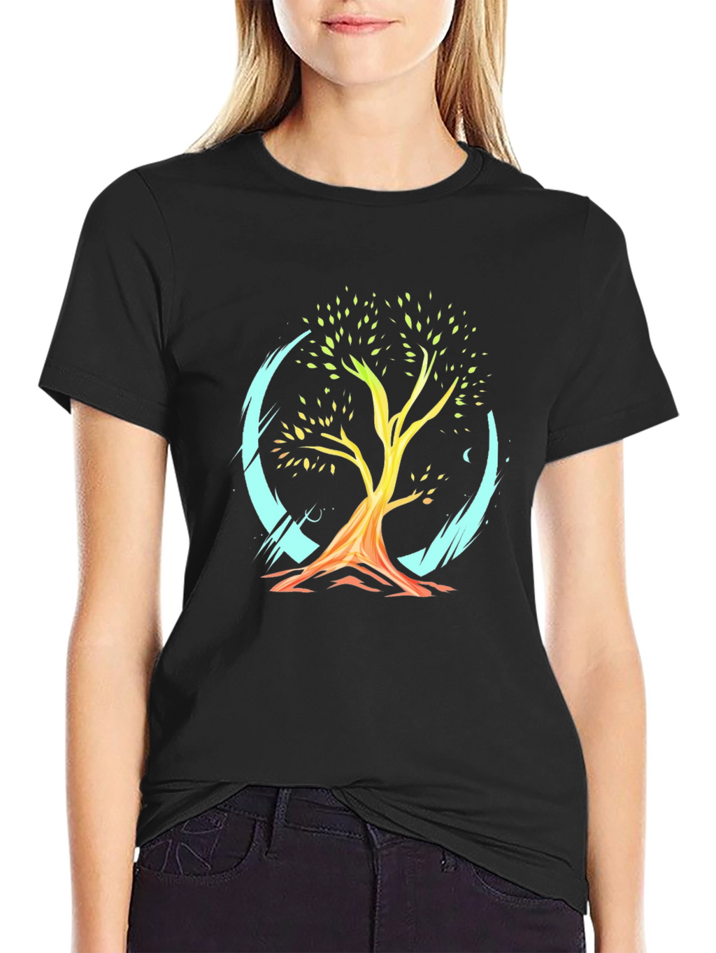 Mens Graphic Tee - Tree of Life Design