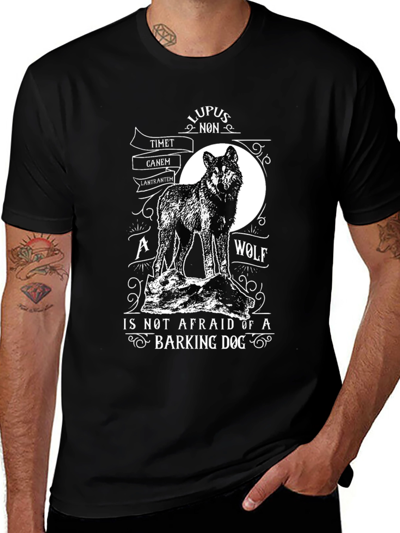 Wolf T-Shirt: Lupus Non Timet Canem Latrantem