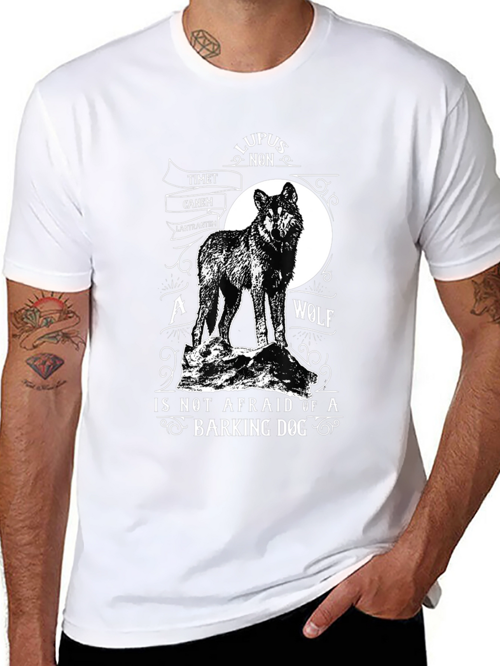 Wolf T-Shirt: Lupus Non Timet Canem Latrantem