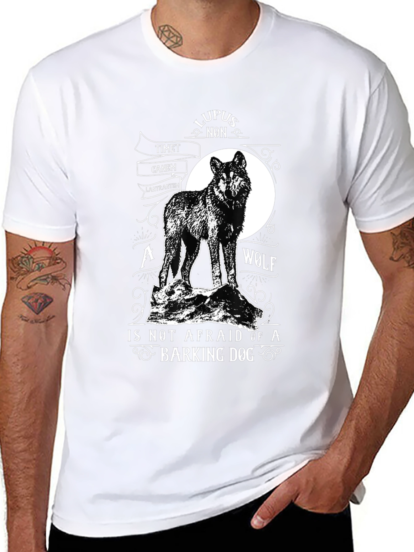 Wolf T-Shirt: Lupus Non Timet Canem Latrantem