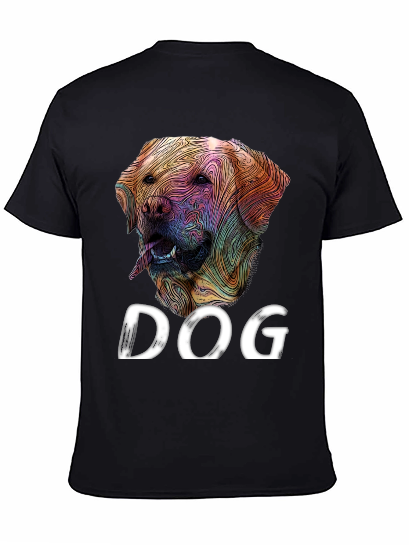 Dog Graphic Tee - Artistic Labrador Design