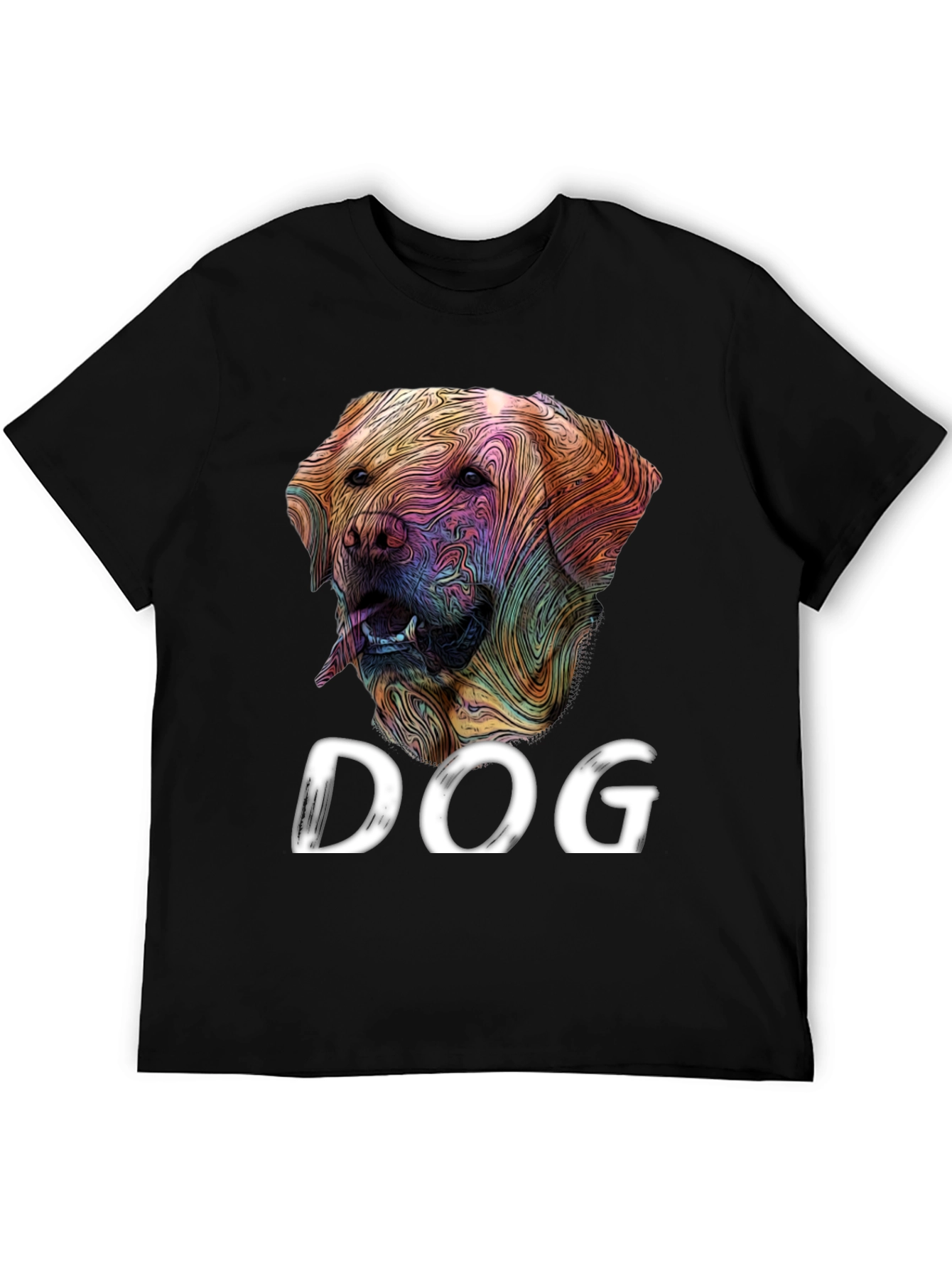 Dog Graphic Tee - Artistic Labrador Design