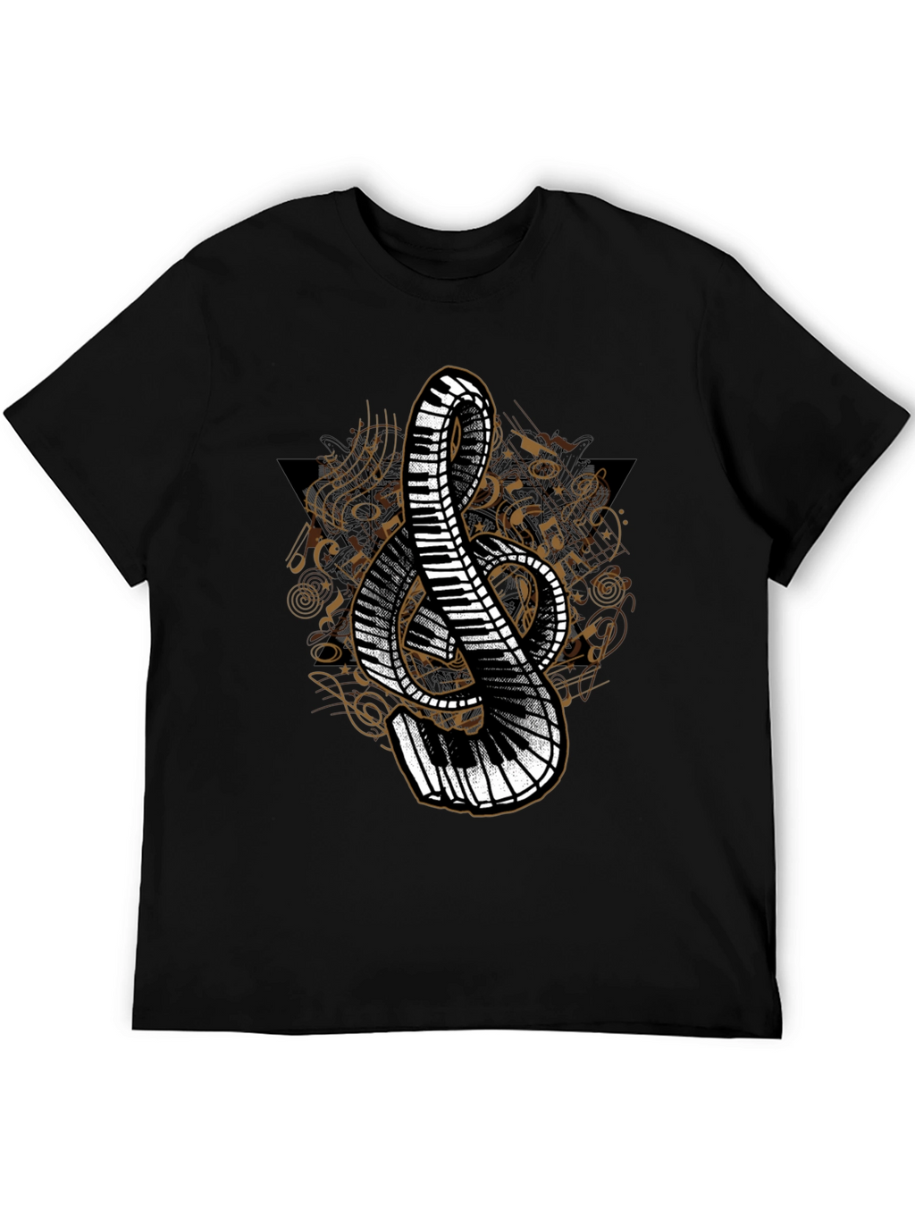 Musical Treble Clef Piano T-Shirt