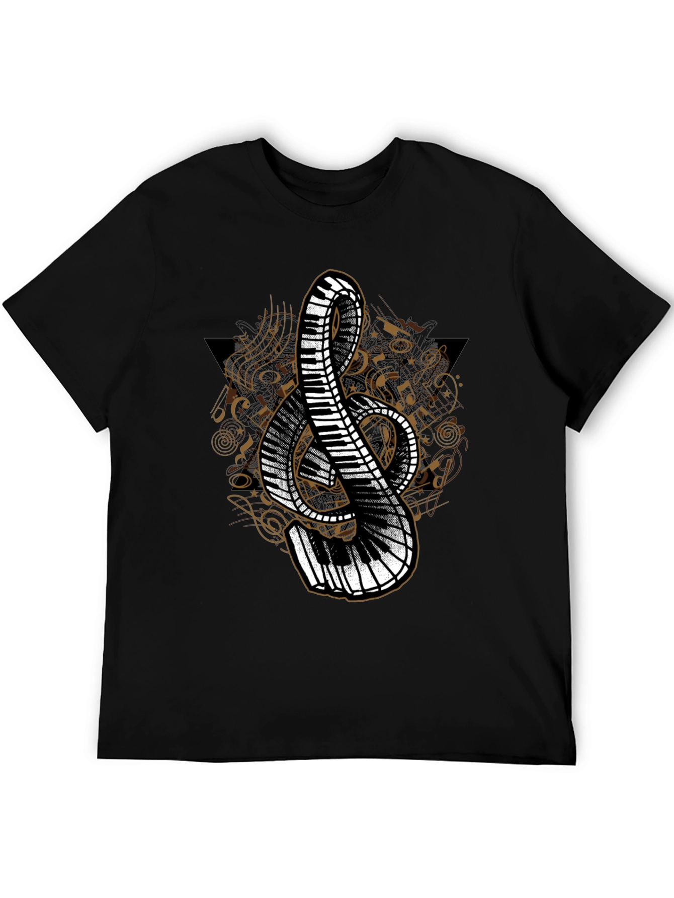 Musical Treble Clef Piano T-Shirt