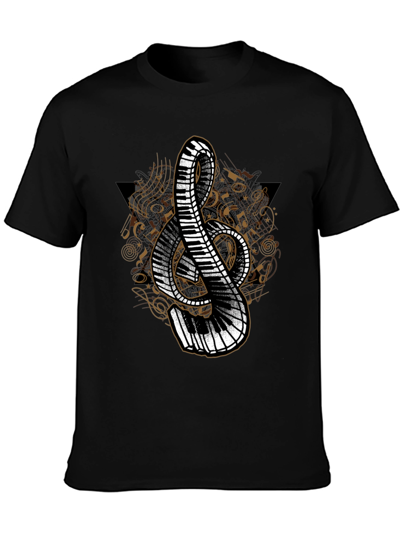 Musical Treble Clef Piano T-Shirt