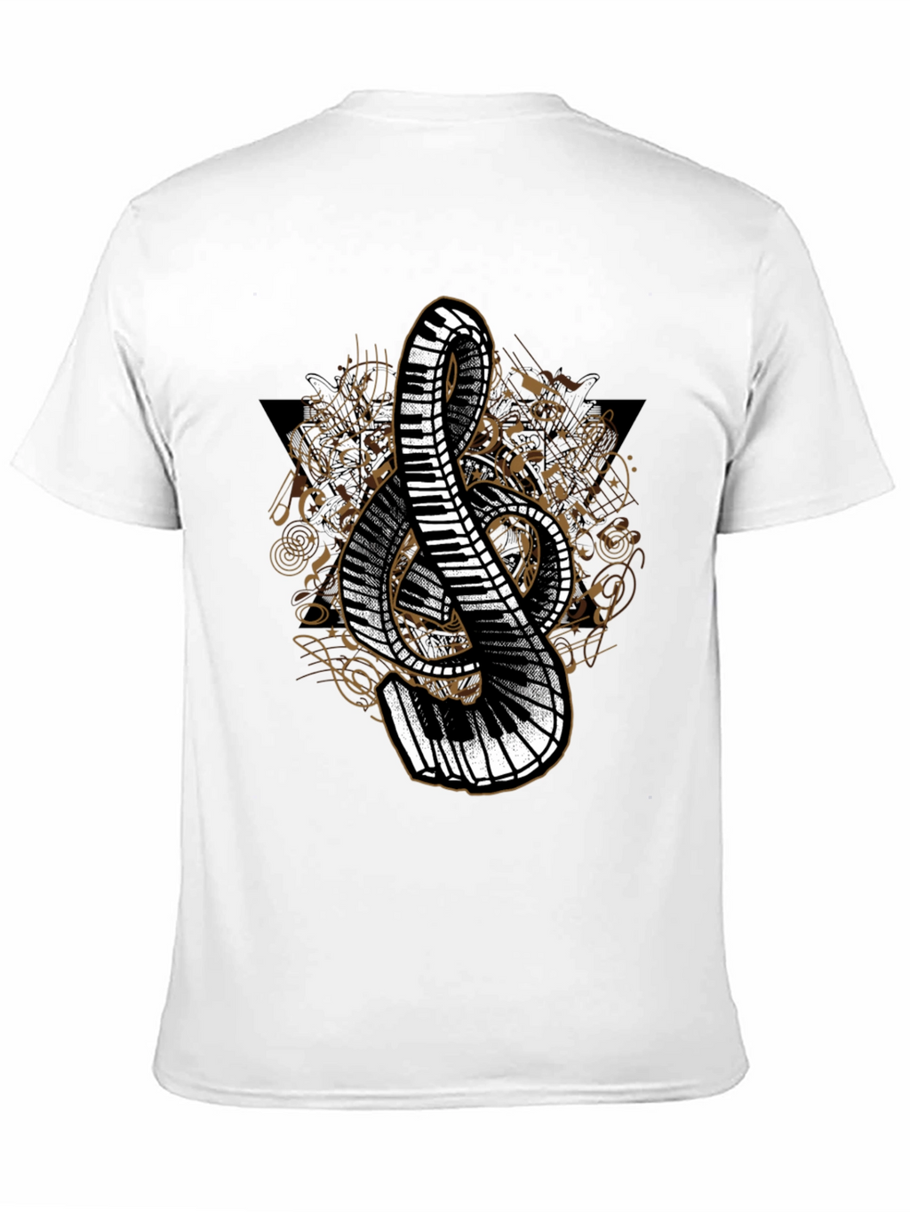 Musical Treble Clef Piano T-Shirt