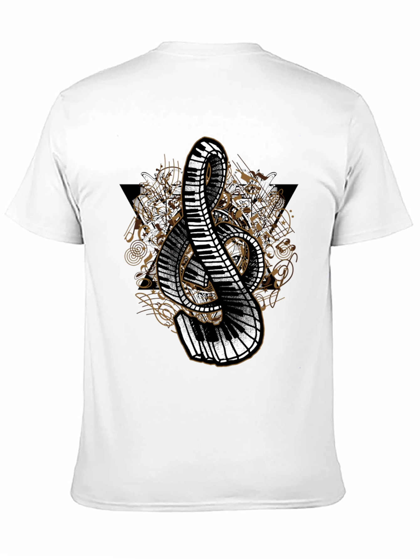 Musical Treble Clef Piano T-Shirt