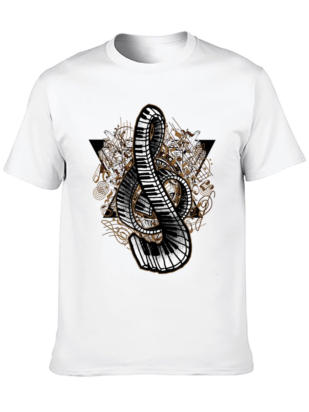 Musical Treble Clef Piano T-Shirt