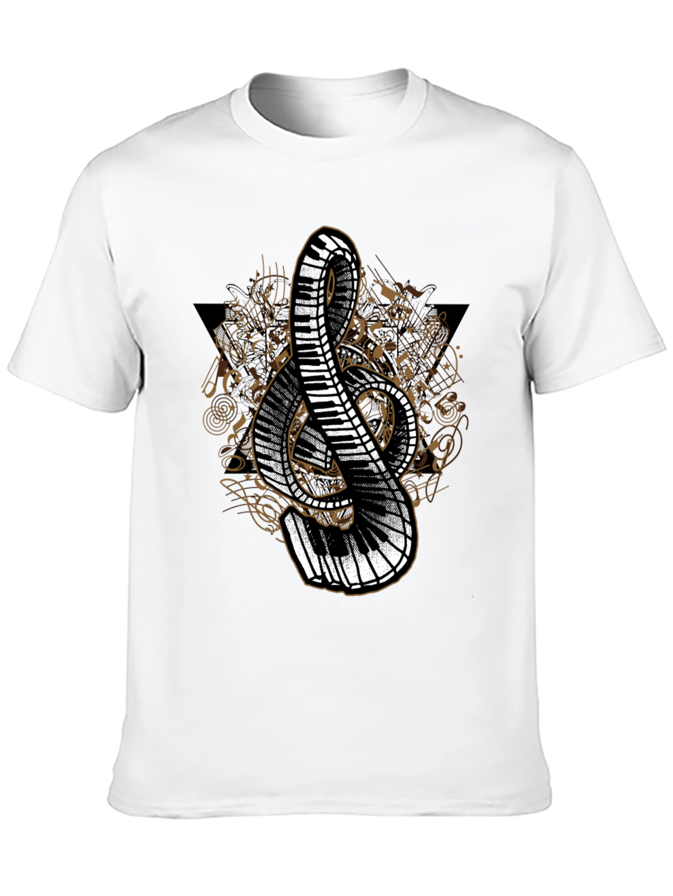 Musical Treble Clef Piano T-Shirt