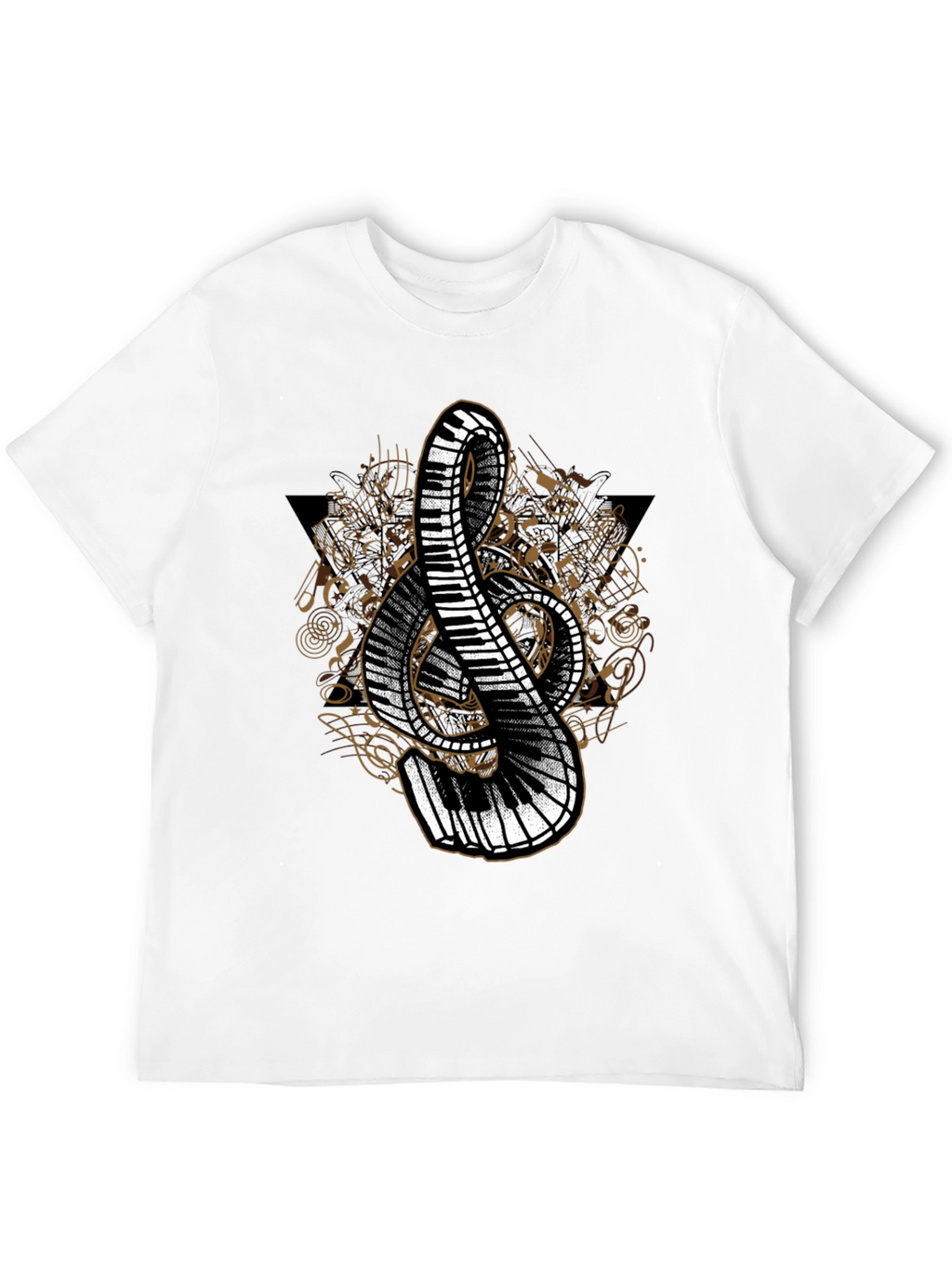 Musical Treble Clef Piano T-Shirt