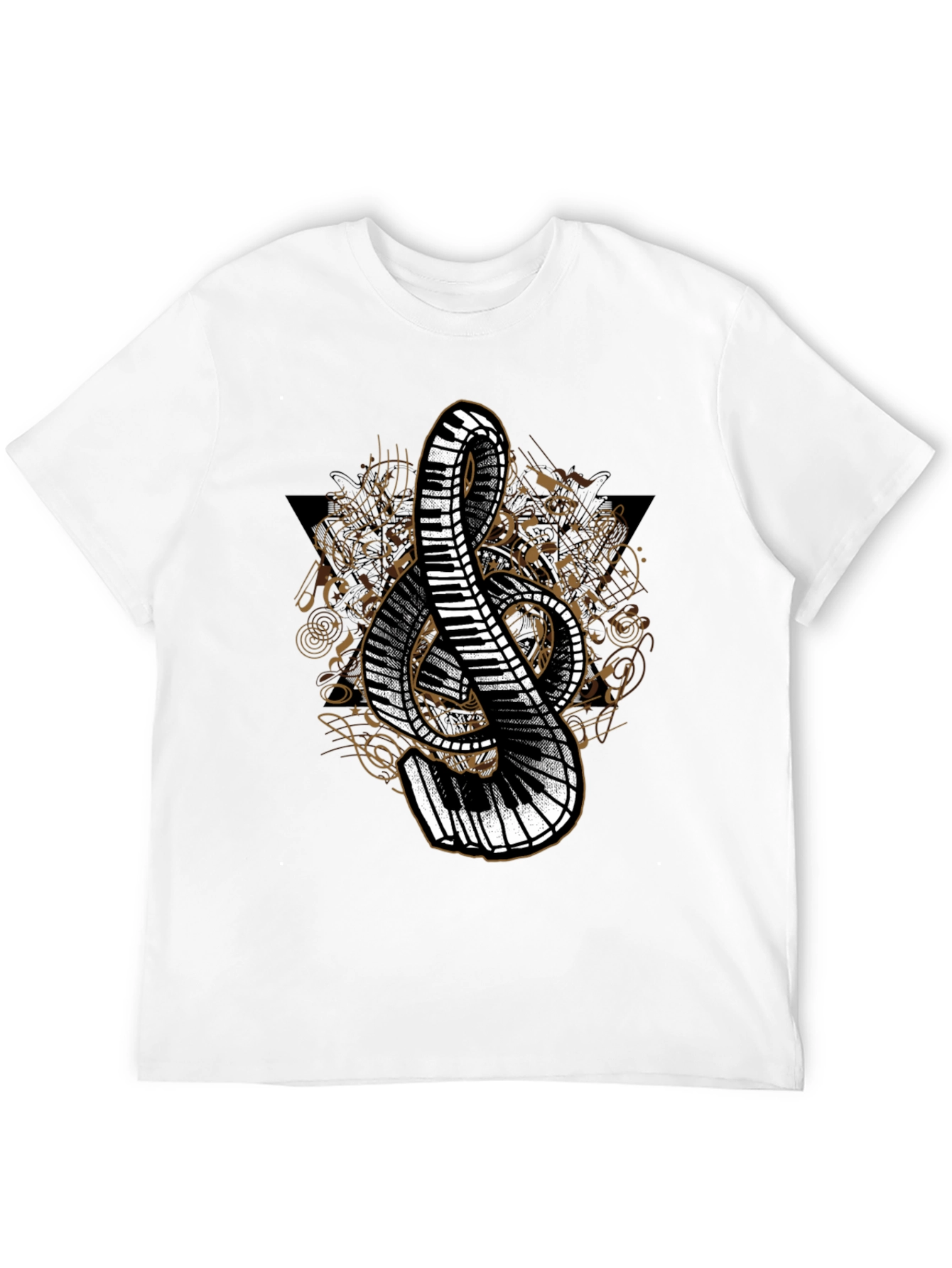 Musical Treble Clef Piano T-Shirt