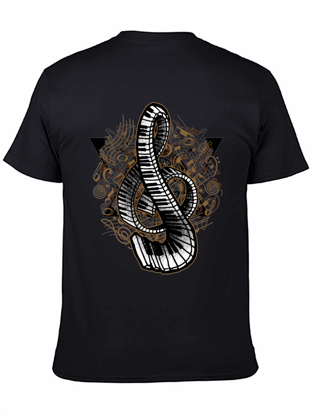 Musical Treble Clef Piano T-Shirt