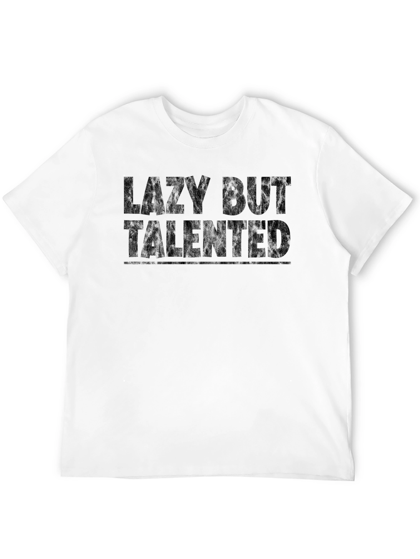 Lazy But Talented Graphic Tee - Black