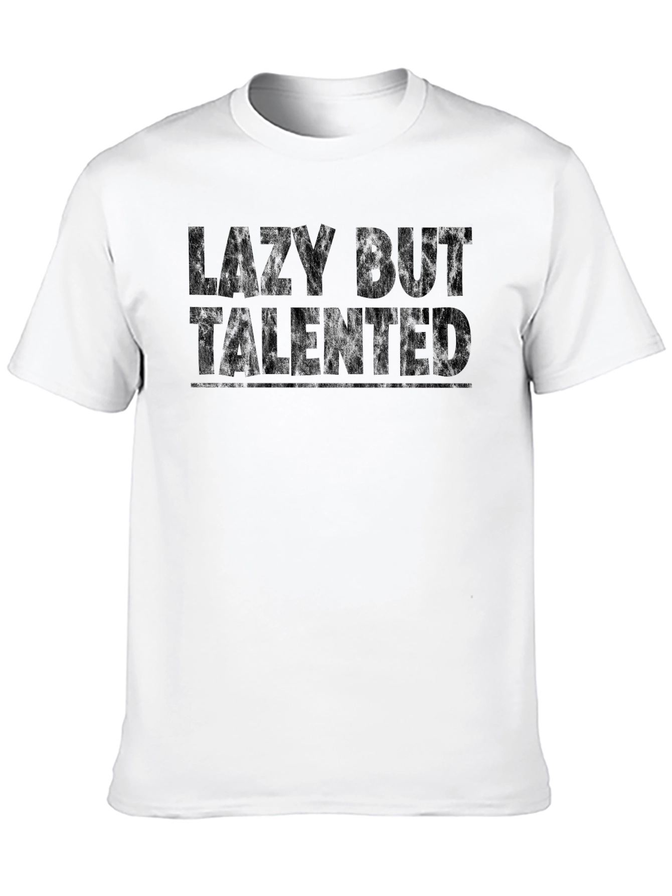 Lazy But Talented Graphic Tee - Black