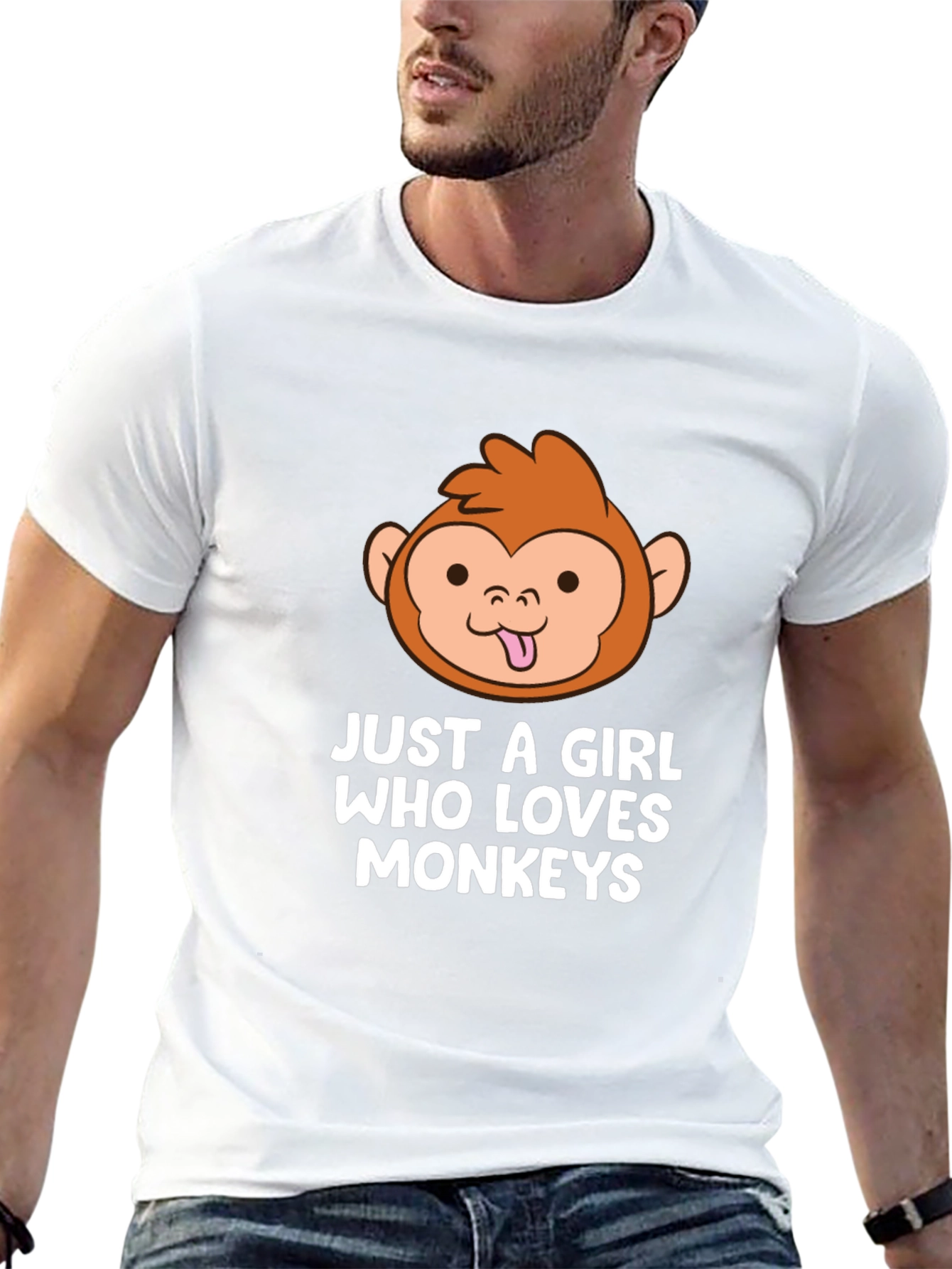 Just a Girl Who Loves Monkeys T-Shirt