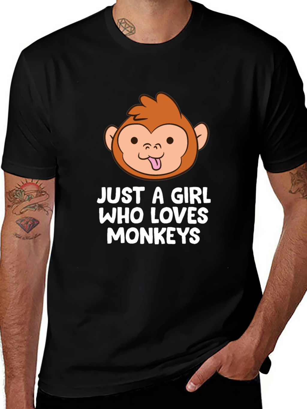 Just a Girl Who Loves Monkeys T-Shirt