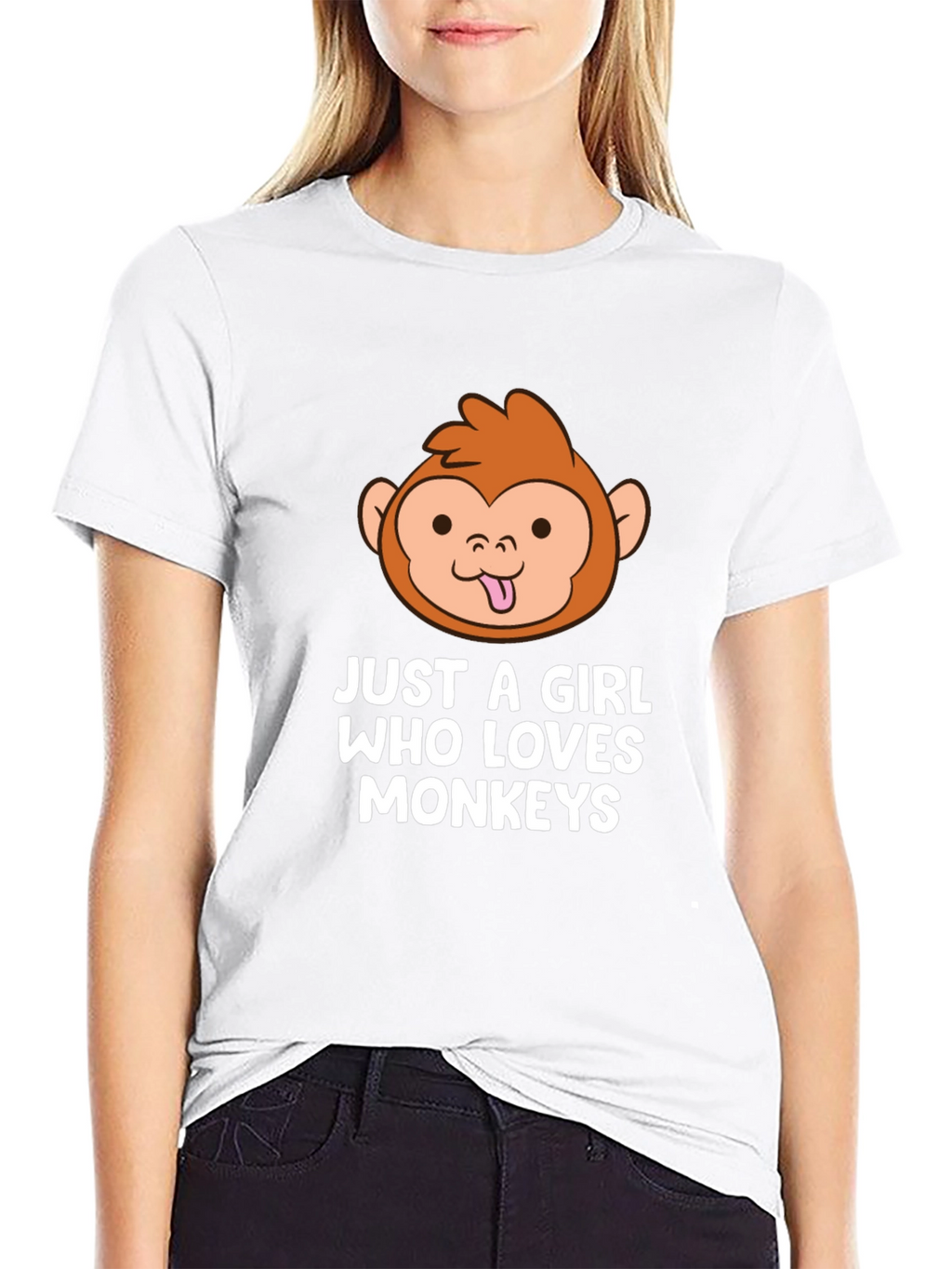 Just a Girl Who Loves Monkeys T-Shirt