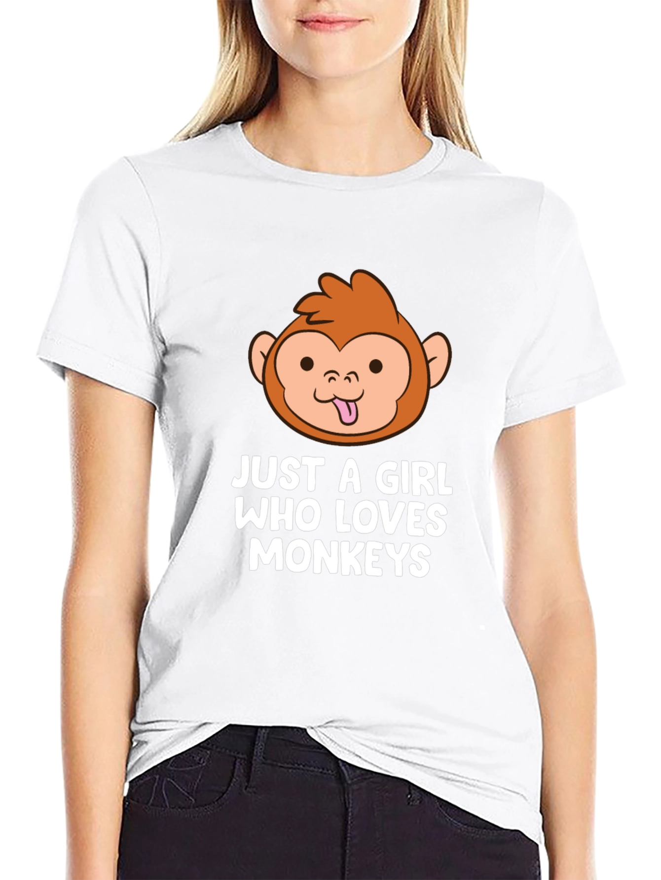 Just a Girl Who Loves Monkeys T-Shirt