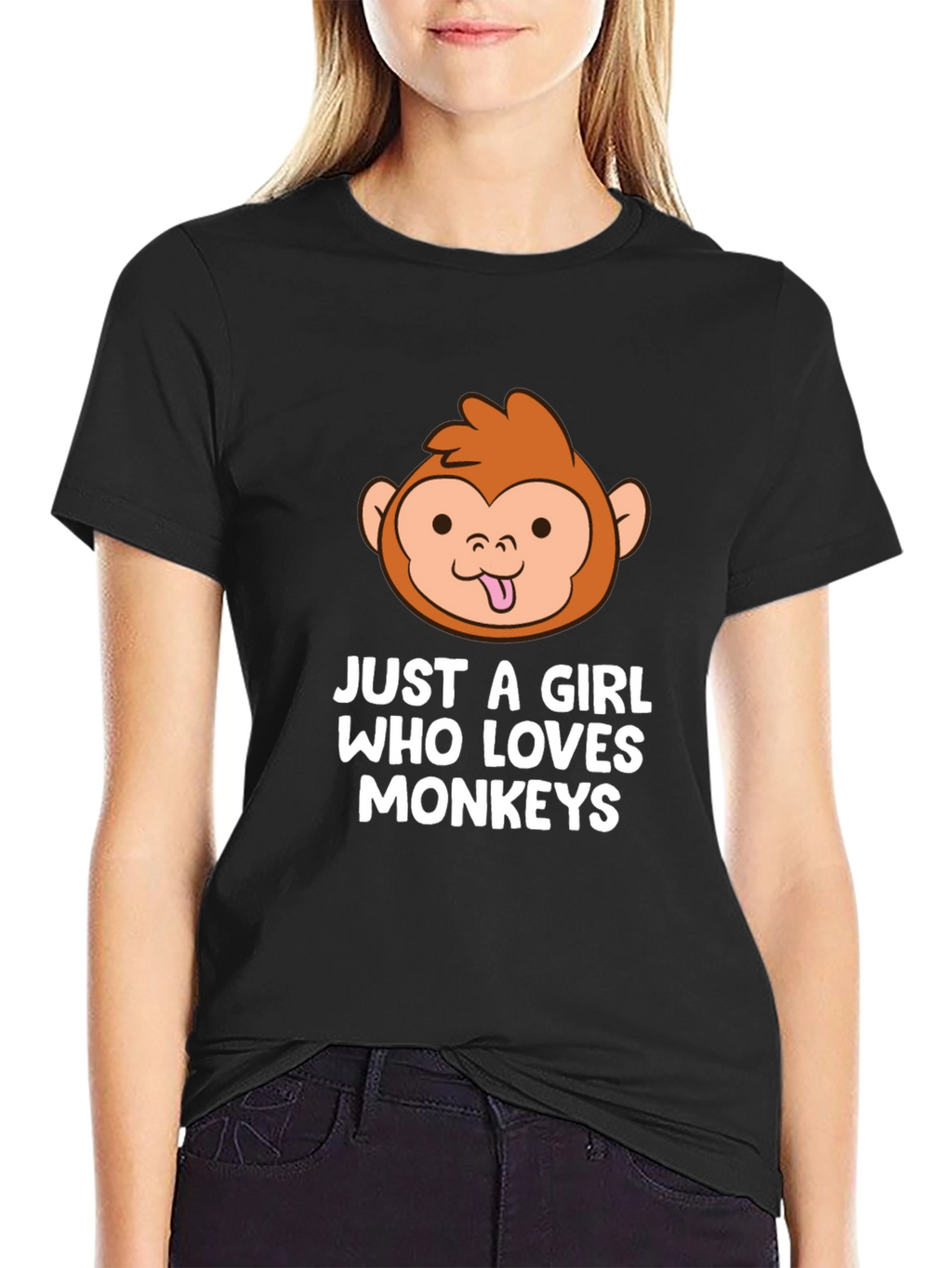 Just a Girl Who Loves Monkeys T-Shirt