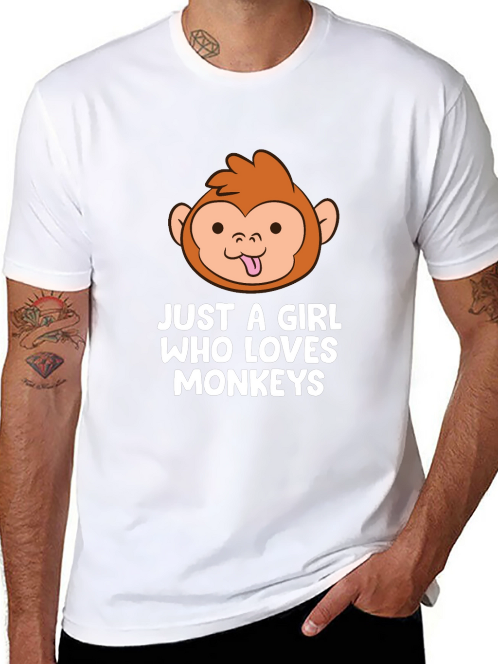 Just a Girl Who Loves Monkeys T-Shirt