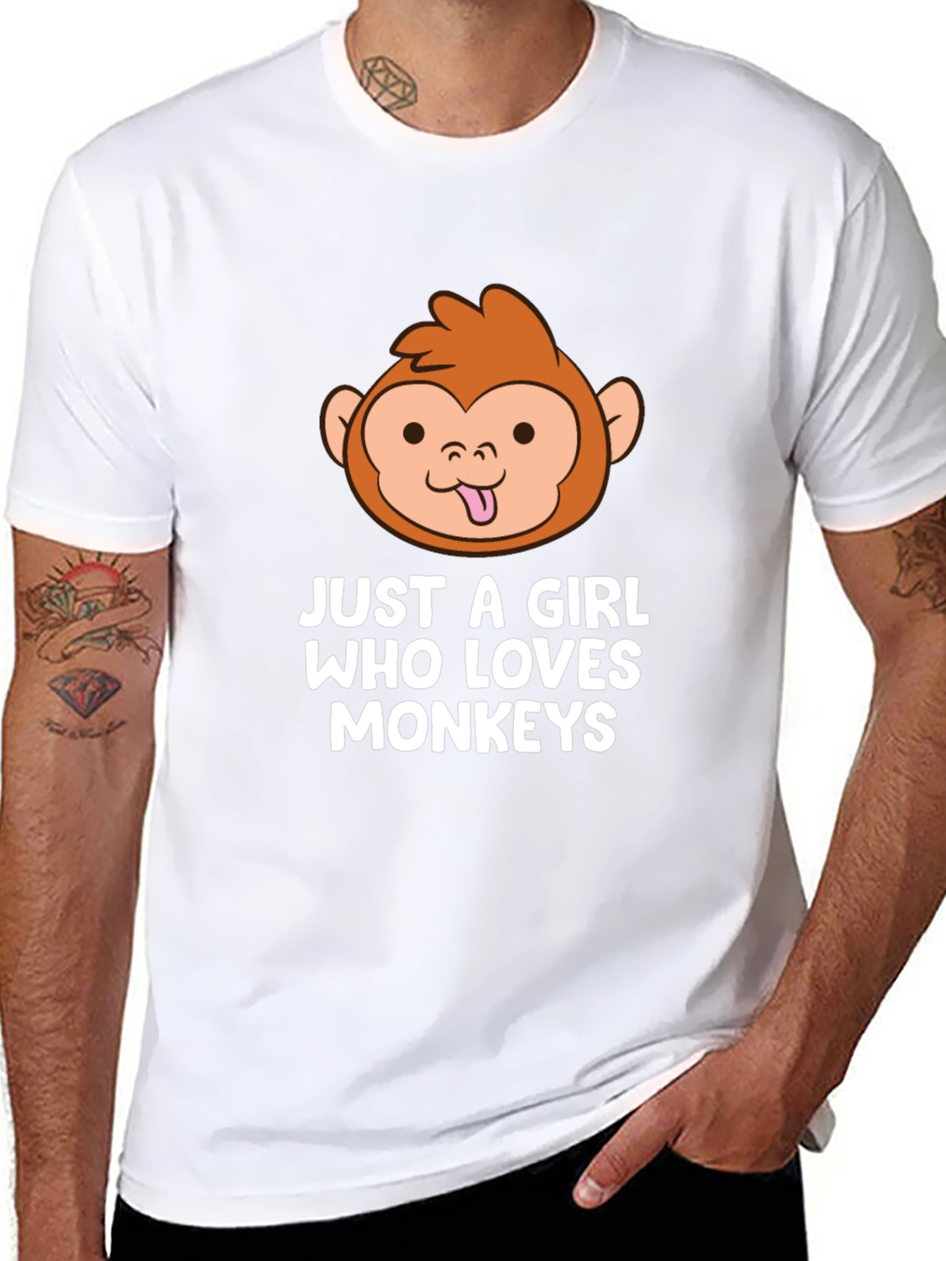 Just a Girl Who Loves Monkeys T-Shirt