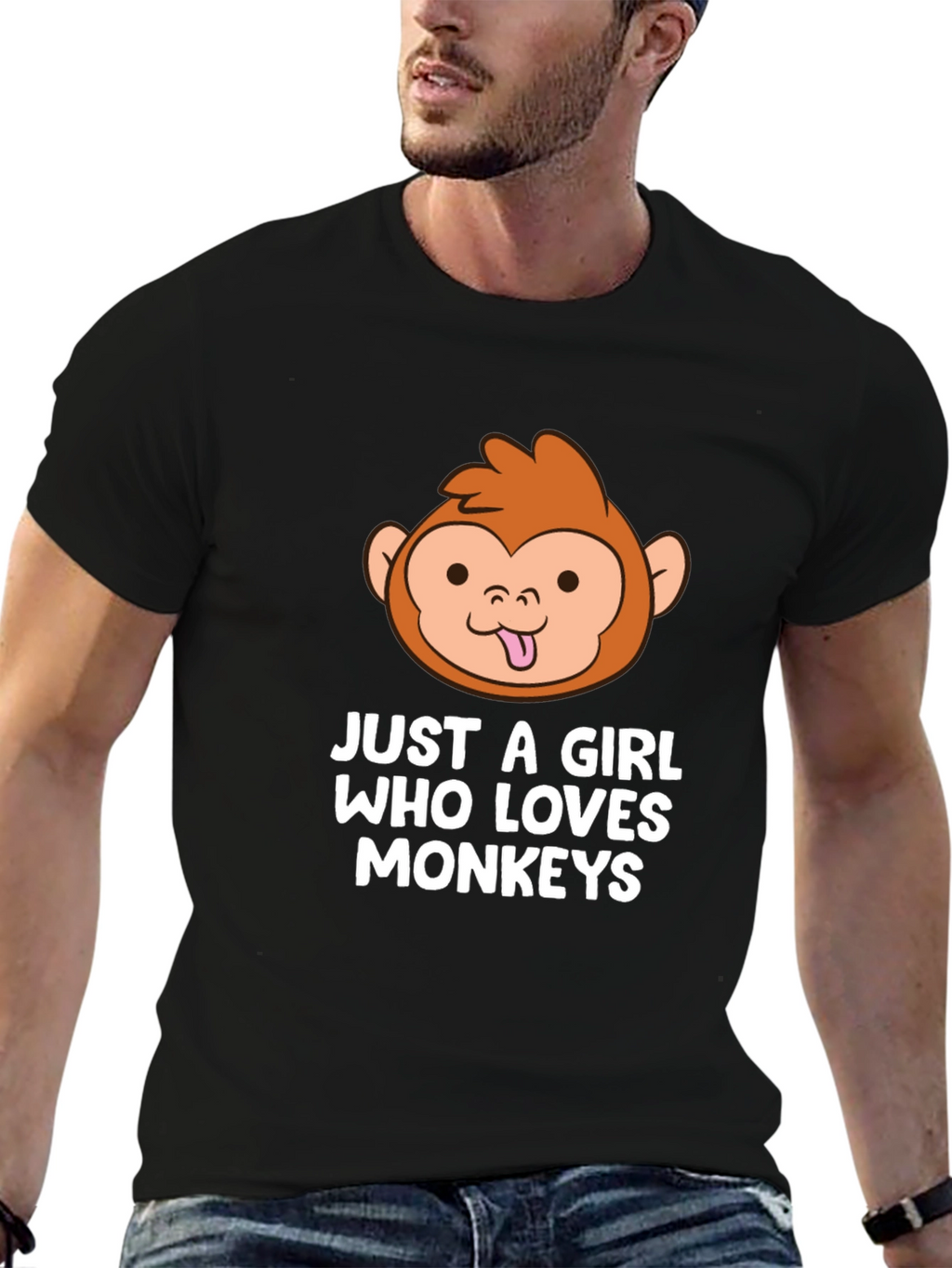 Just a Girl Who Loves Monkeys T-Shirt