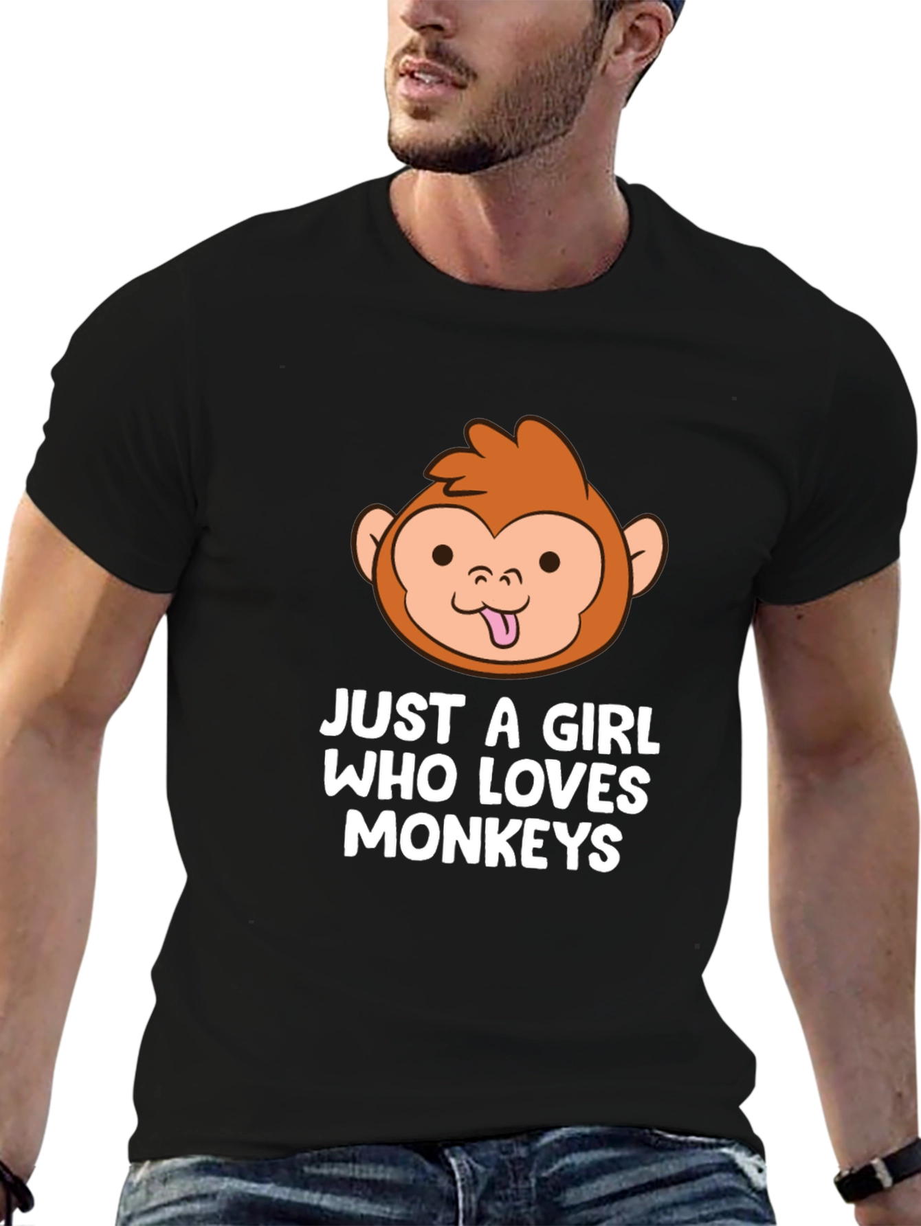 Just a Girl Who Loves Monkeys T-Shirt
